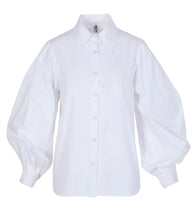Load image into Gallery viewer, White Collared Button Shirt