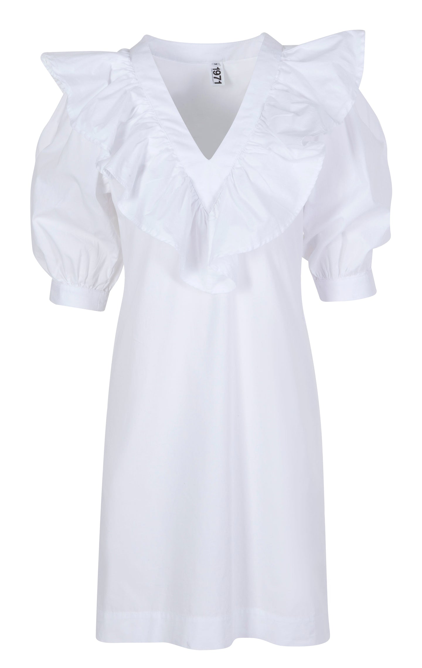 White Stevie V short dress