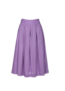 Lilac Linen Skirt