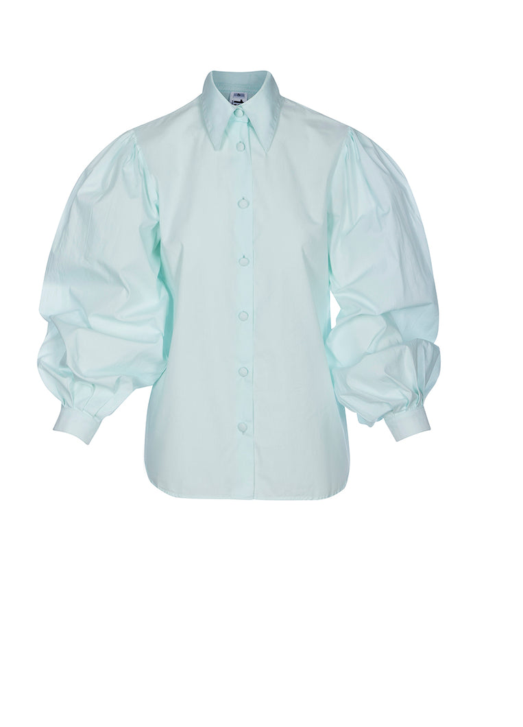 Mint Collared Button Shirt
